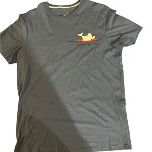 Armani Exchange Charcoal Tee with Graphic